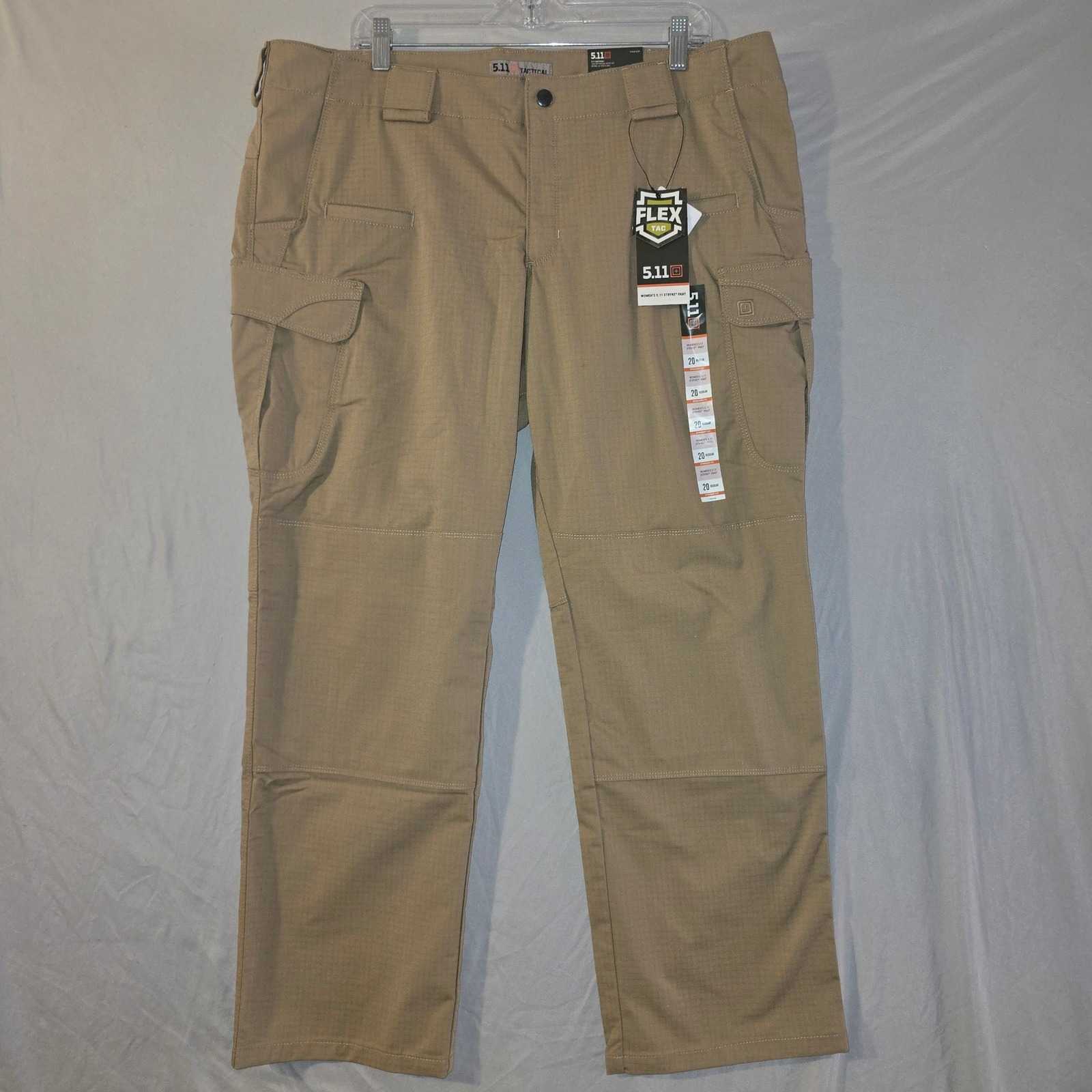 5.11 Tactical Stryke Pants 20 Regular Women Coyote Tan Flex-Tac Ripstop 64386